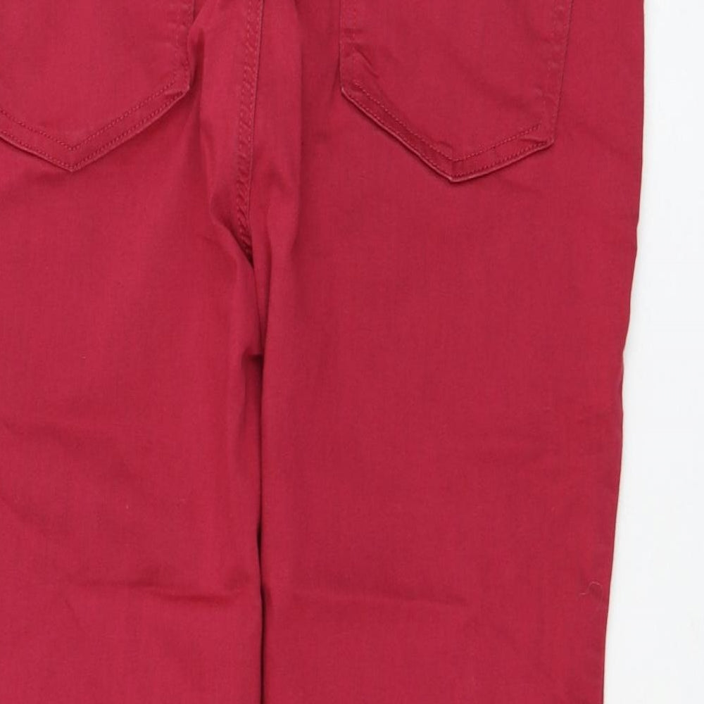 Marks and Spencer Womens Pink  Cotton Jegging Leggings Size 18 L25 in