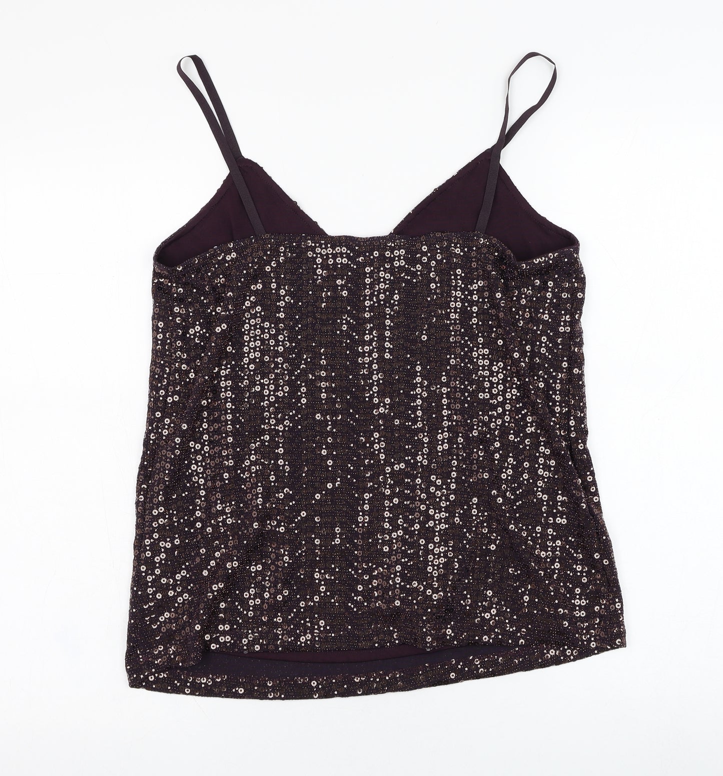 NEXT Womens Purple  Nylon Basic Tank Size 12 V-Neck