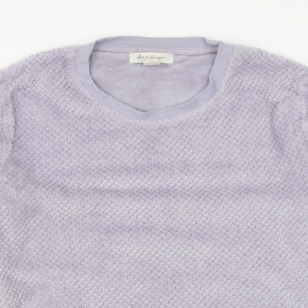 Primark Womens Purple  Polyester Pullover Sweatshirt Size 10  Pullover - Loungewear