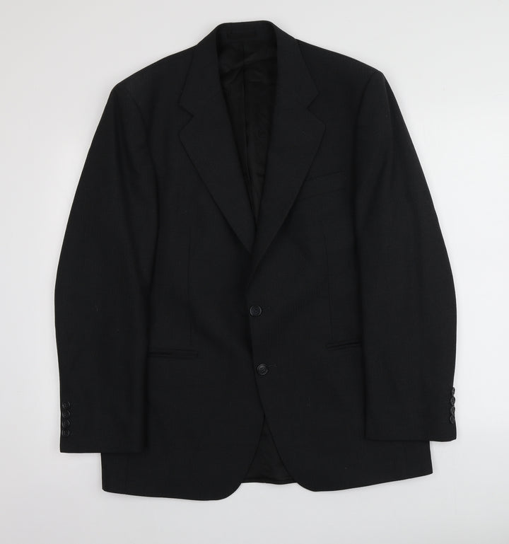 Andrew Houston Mens Grey Polyester Jacket Suit Trousers Size 40