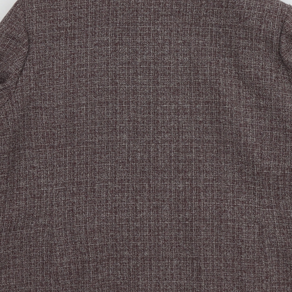 EWM Womens Purple Herringbone  Jacket  Size 18