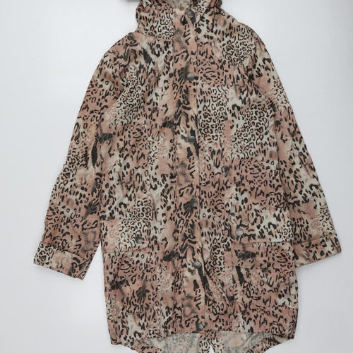 Internacionale Womens Pink Animal Print  Jacket  Size 10