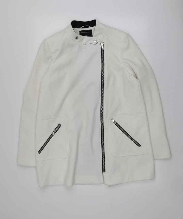Dorothy Perkins Womens Ivory Jacket Size 14