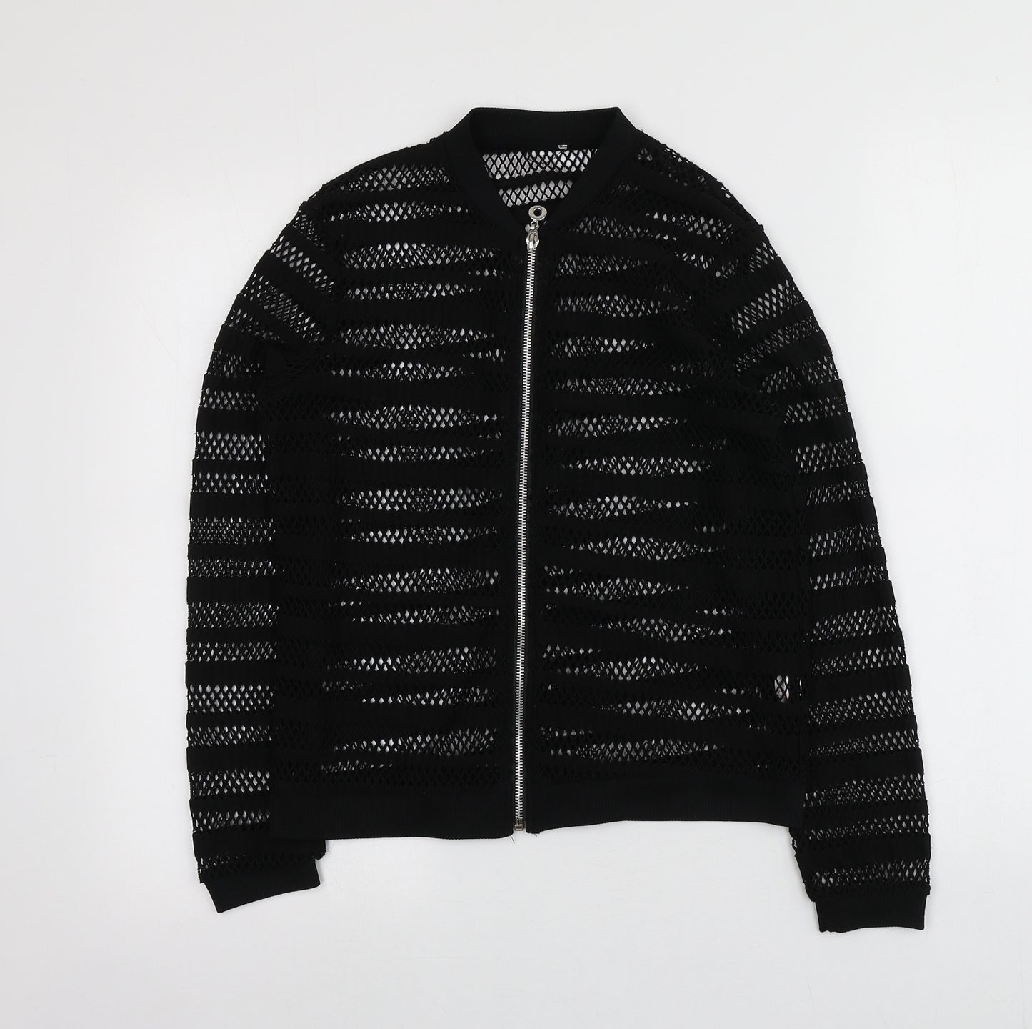 River Island Girls Black  Polyester Full Zip Hoodie Size 11-12 Years
