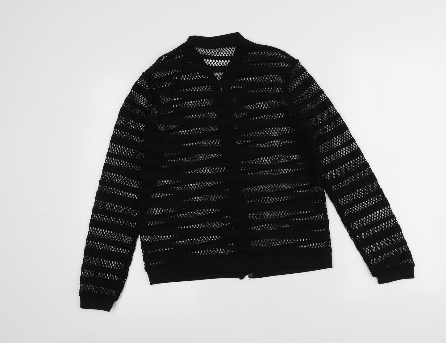 River Island Girls Black  Polyester Full Zip Hoodie Size 11-12 Years