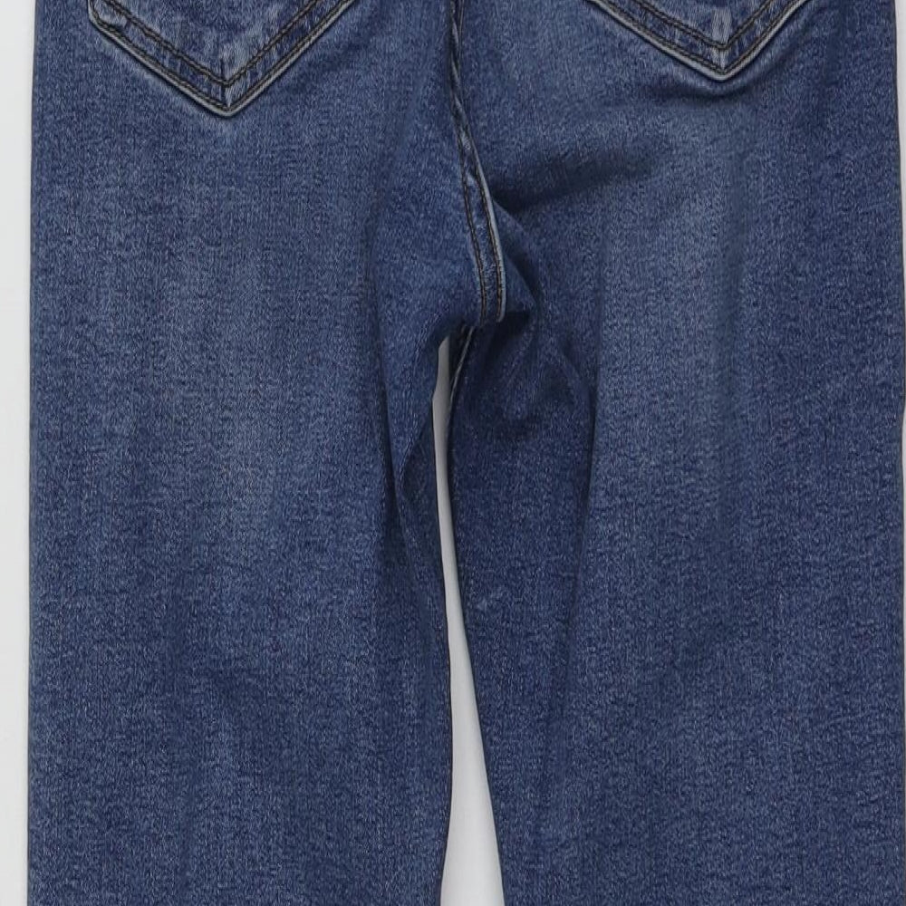 Topshop Womens Blue  Cotton Skinny Jeans Size 28 L25 in Regular