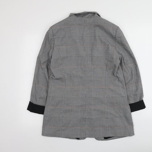 Papaya Womens Grey Plaid  Jacket  Size 12