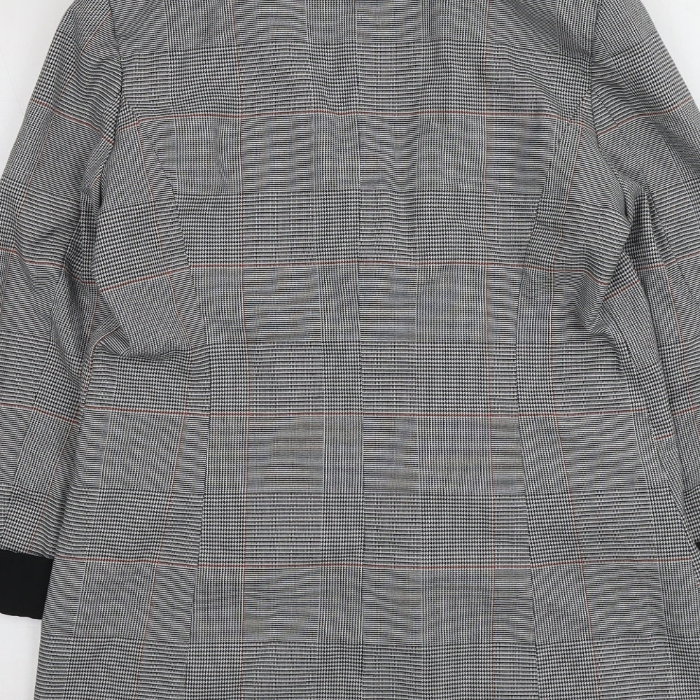 Papaya Womens Grey Plaid  Jacket  Size 12
