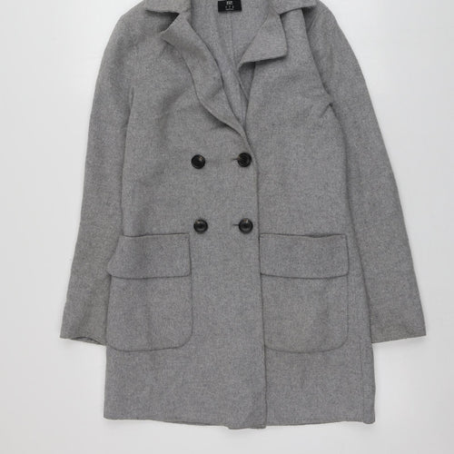 F&F Womens Grey   Overcoat Coat Size 6