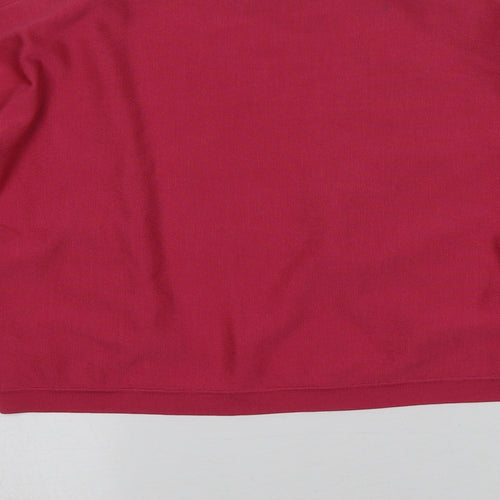 Ann Taylor Womens Pink V-Neck  Silk Shrug Jumper Size L