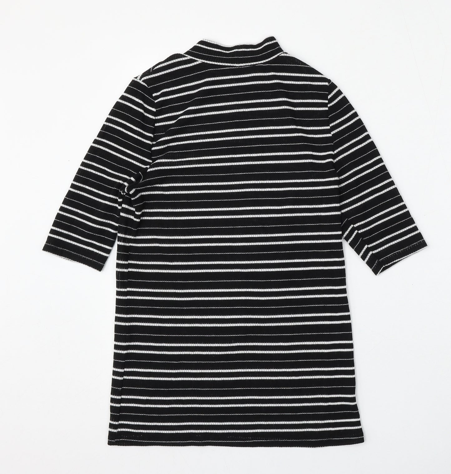 George Womens Multicoloured Round Neck Striped Polyester Pullover Jumper Size 10