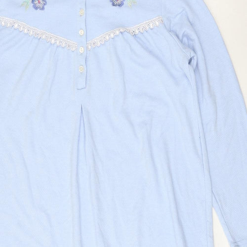 Thermoactyl Womens Blue  Polyester A-Line  Size M  Round Neck Button