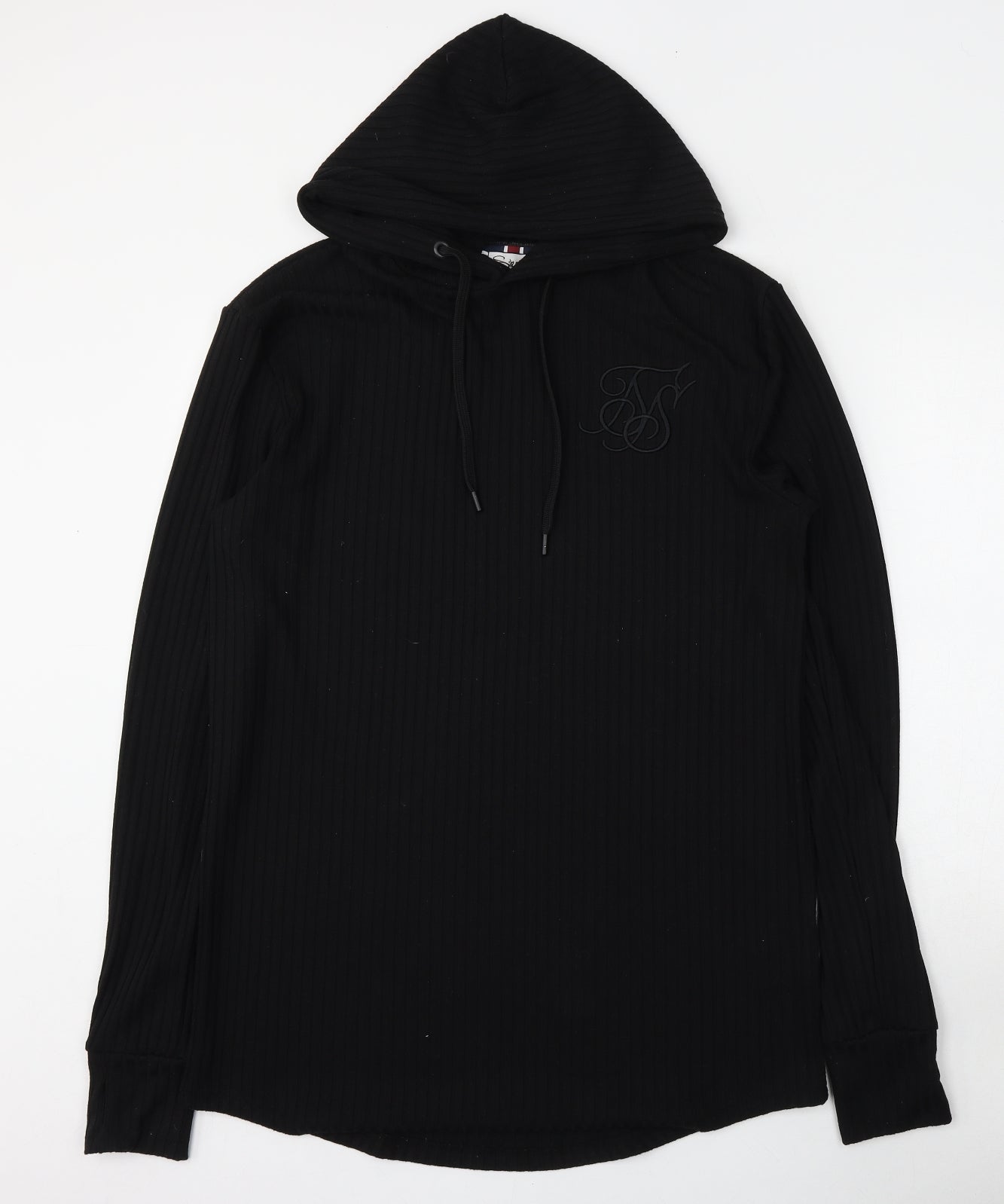 Sik Silk Mens Black  Polyester Pullover Hoodie Size M