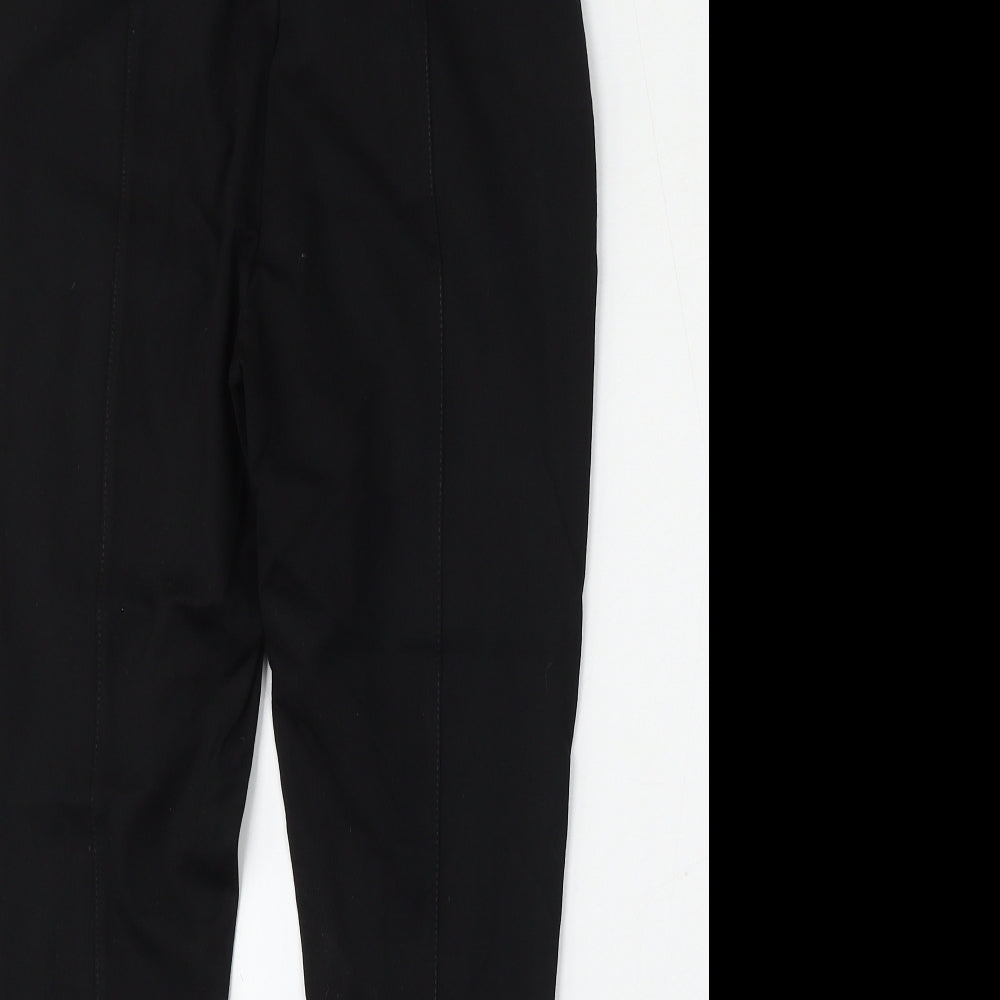 Dunnes Womens Black  Viscose Trousers  Size 12 L26 in Regular