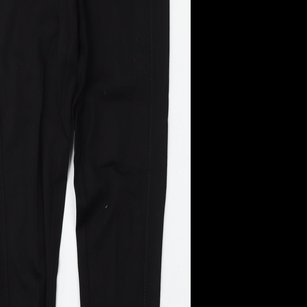 Dunnes Womens Black  Viscose Trousers  Size 12 L26 in Regular