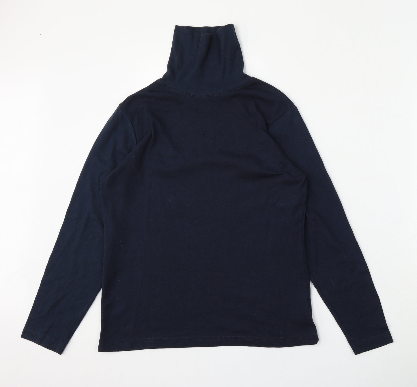 BEING CASUAL Womens Blue  Cotton Pullover Sweatshirt Size 12