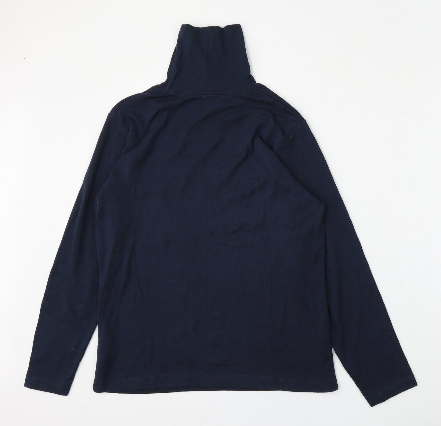 BEING CASUAL Womens Blue  Cotton Pullover Sweatshirt Size 12