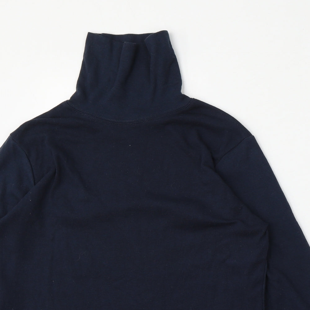 BEING CASUAL Womens Blue  Cotton Pullover Sweatshirt Size 12