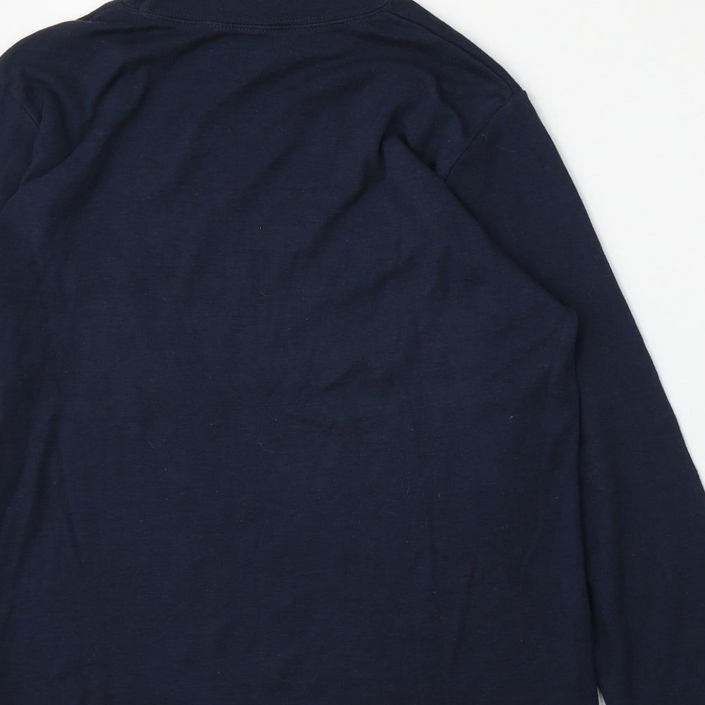 BEING CASUAL Womens Blue  Cotton Pullover Sweatshirt Size 12