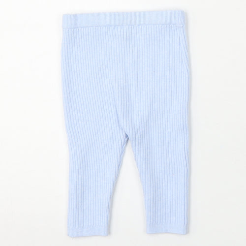 Matalan Girls Blue  Viscose Jogger Trousers Size 6-9 Months
