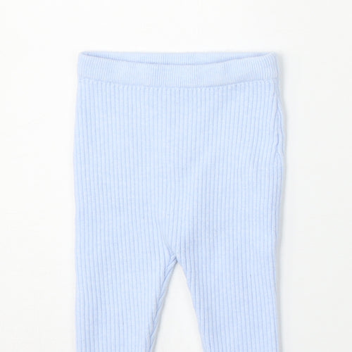 Matalan Girls Blue  Viscose Jogger Trousers Size 6-9 Months