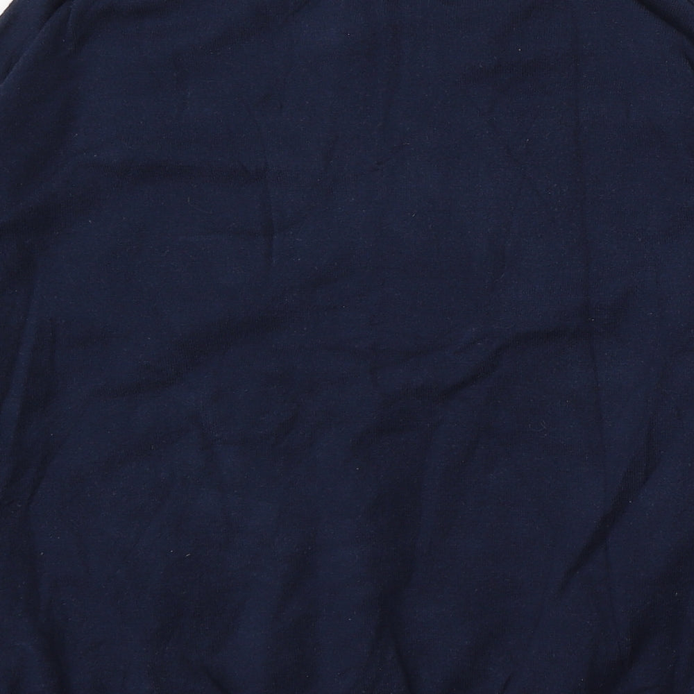Marks and Spencer Womens Blue V-Neck  Viscose Pullover Jumper Size M