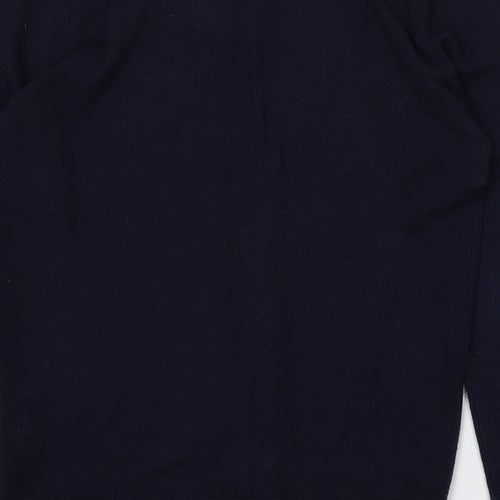 Red Herring Mens Blue V-Neck  Acrylic Pullover Jumper Size S