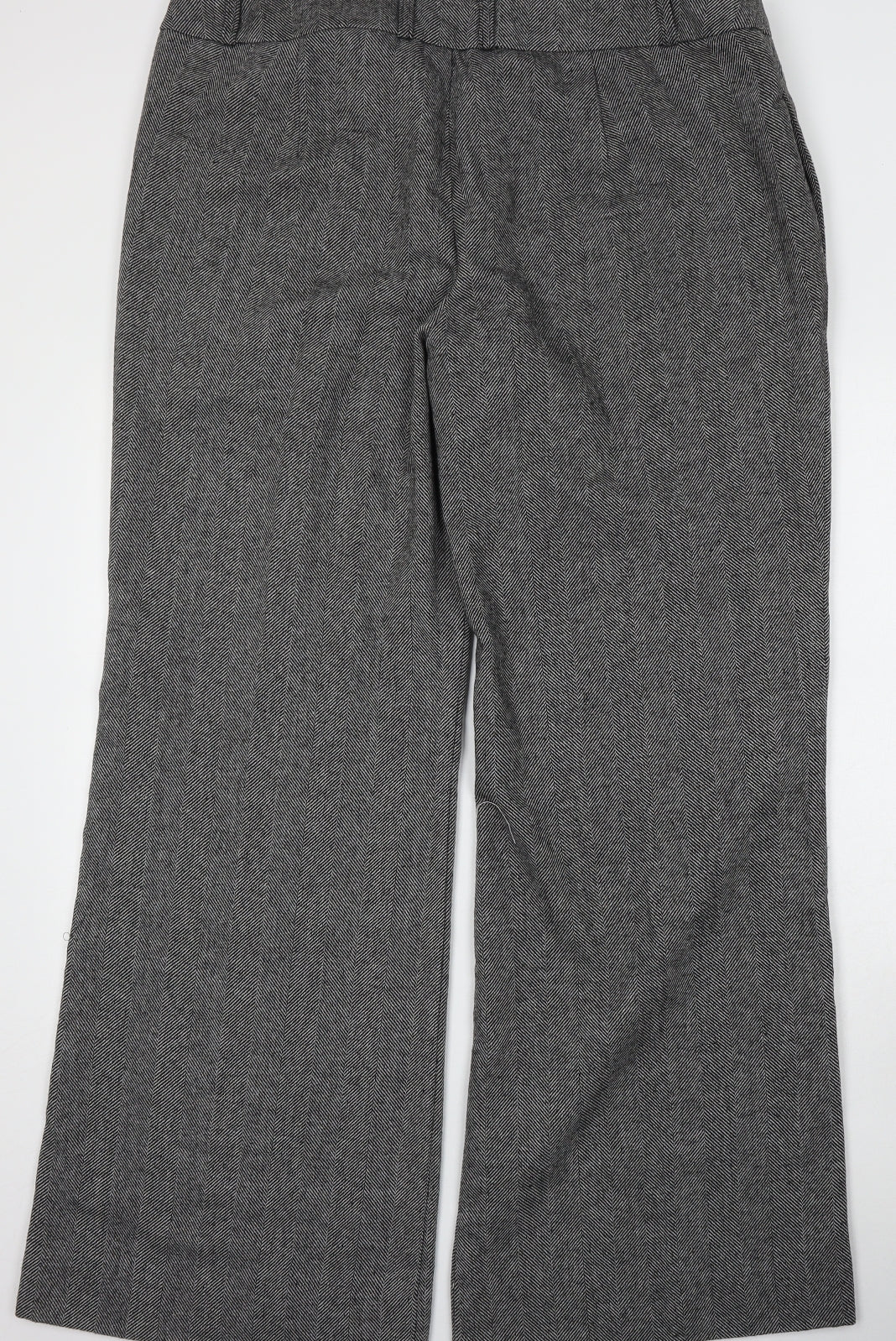 Body Flirt Womens Grey Geometric Polyester Trousers  Size 22 L33 in Regular