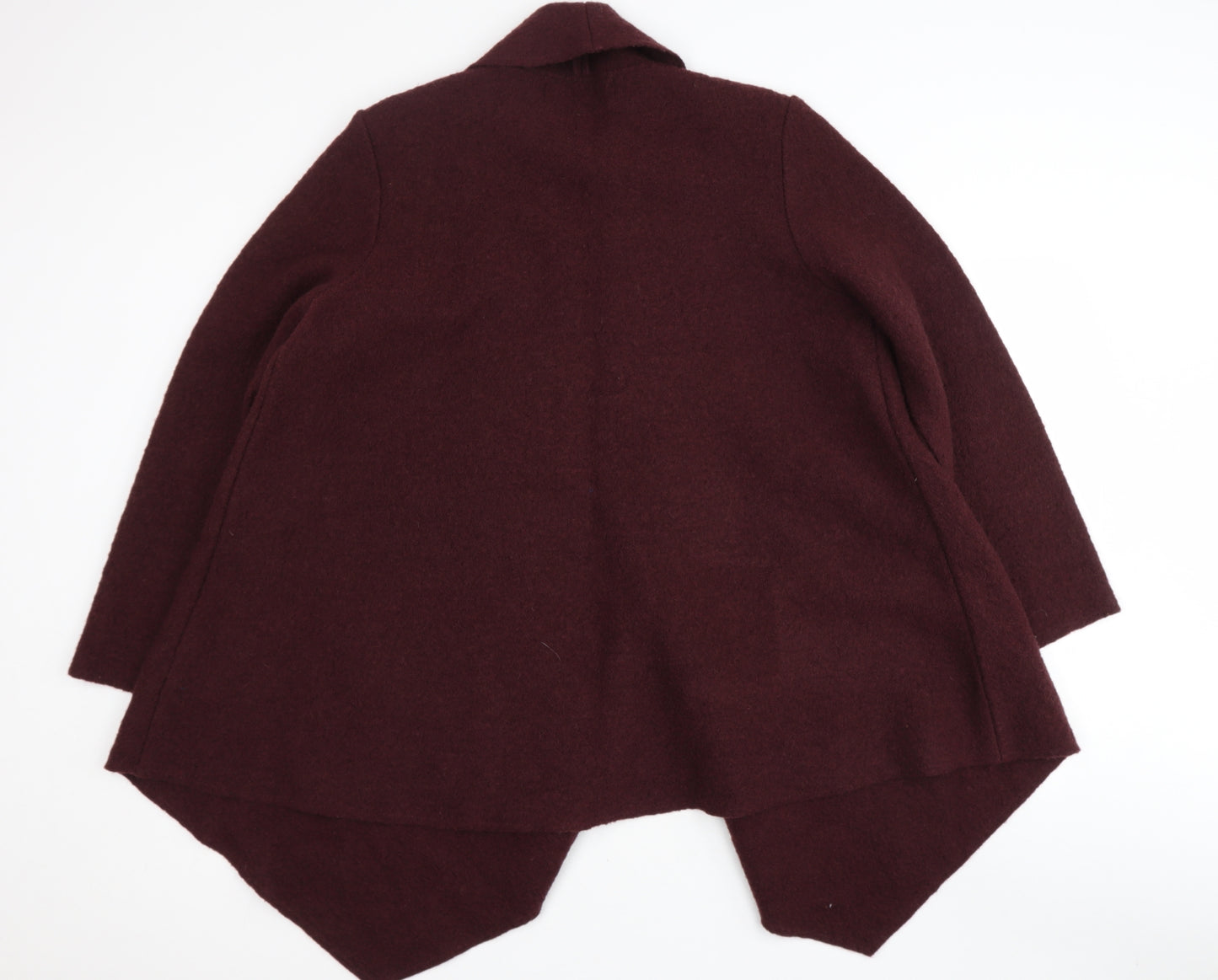 Roman Womens Purple V-Neck  Wool Cardigan Jumper Size M