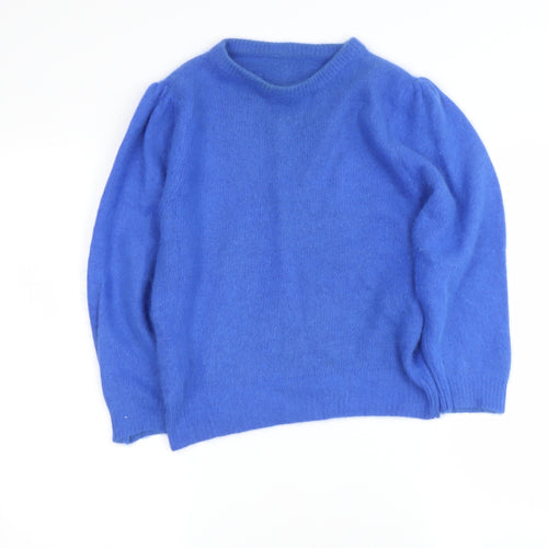Lorraine Clare Mens Blue Round Neck  Maguey Pullover Jumper
