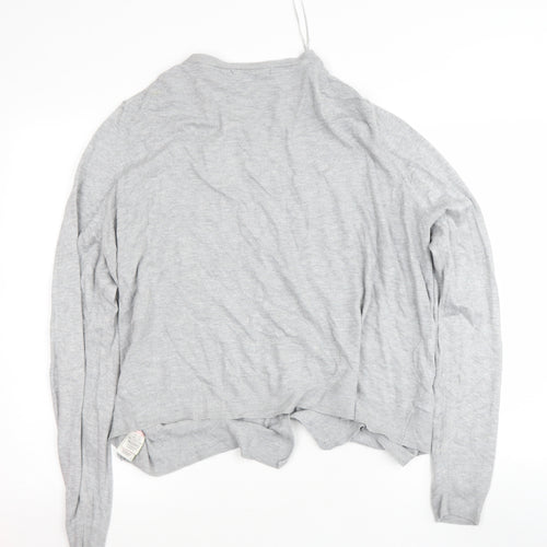 Marks and Spencer Womens Grey V-Neck  Viscose Cape Jumper Size 20