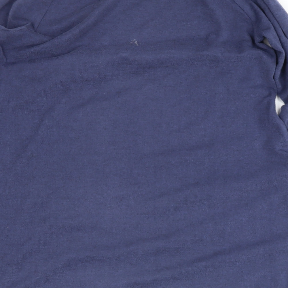 Marks and Spencer Womens Blue Round Neck  Polyester Pullover Jumper Size 12