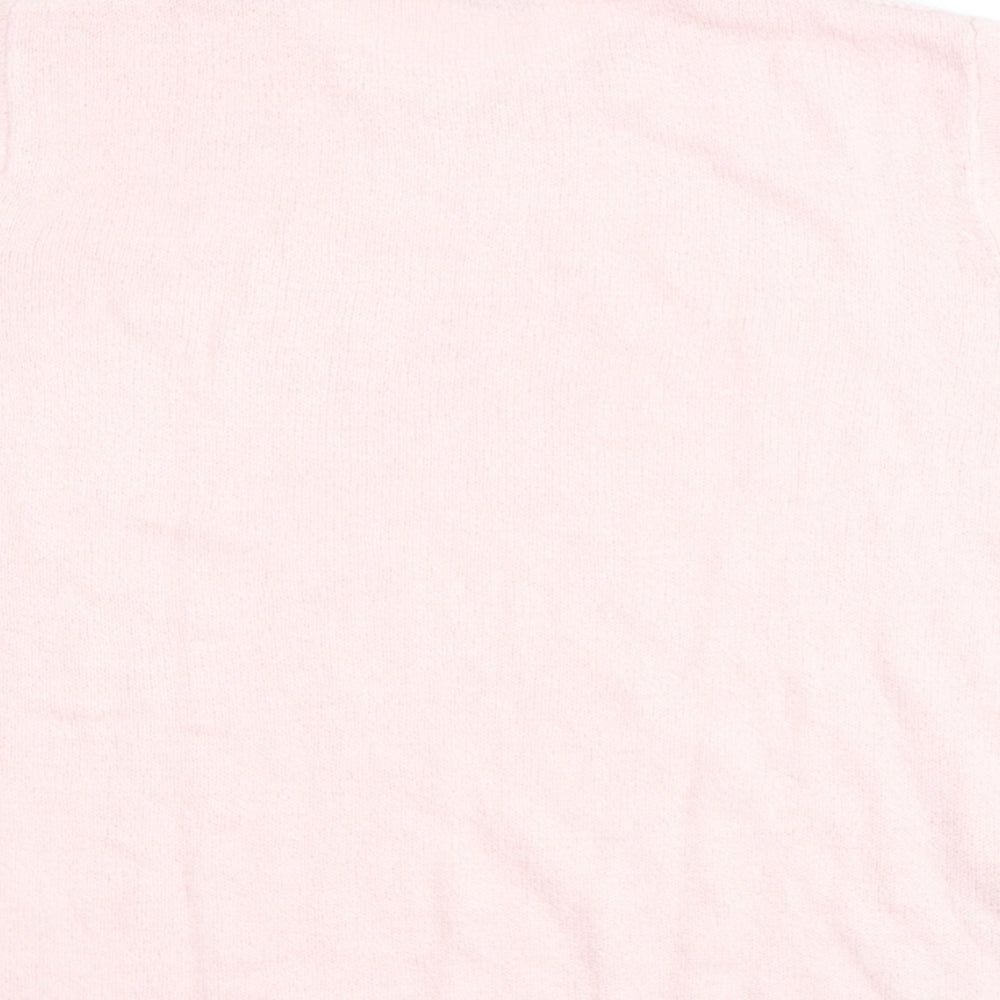 berkatex Womens Pink Round Neck  Acrylic Pullover Jumper Size 14