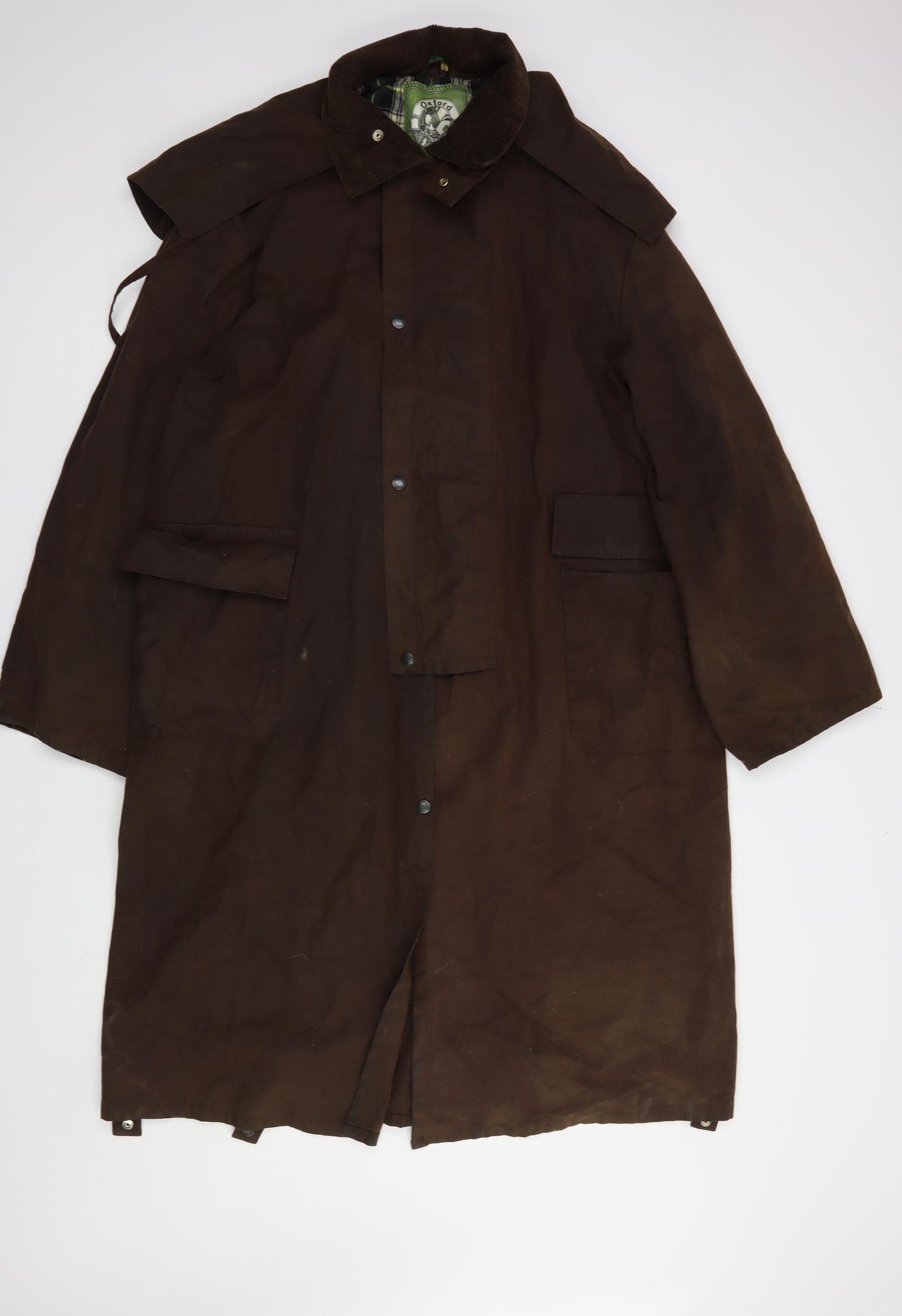 Oxford Womens Brown   Parka Coat Size 2XL  Zip - Waxed