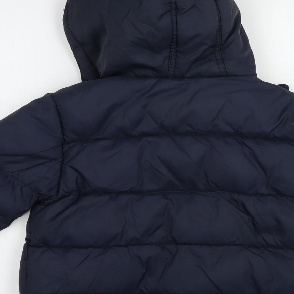 Marks and Spencer Boys Blue   Puffer Jacket Jacket Size 5-6 Years  Zip