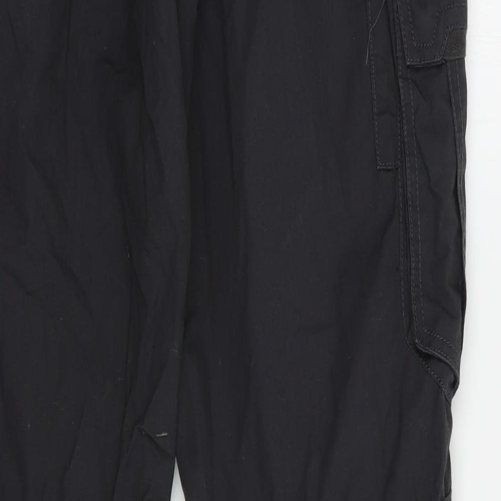 DECATHLON Mens Grey  Polyester Cargo Trousers Size 32 in L34 in Regular Button