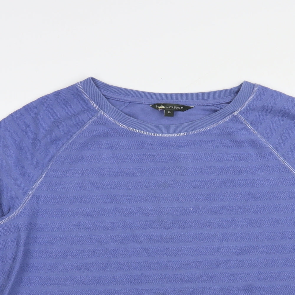 Bonmarché Womens Blue  Polyester Pullover Sweatshirt Size 16  Pullover