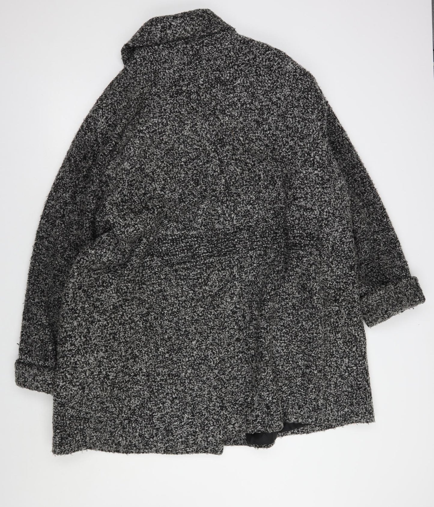 Ann Harvey Womens Grey   Pea Coat Coat Size 26  Button