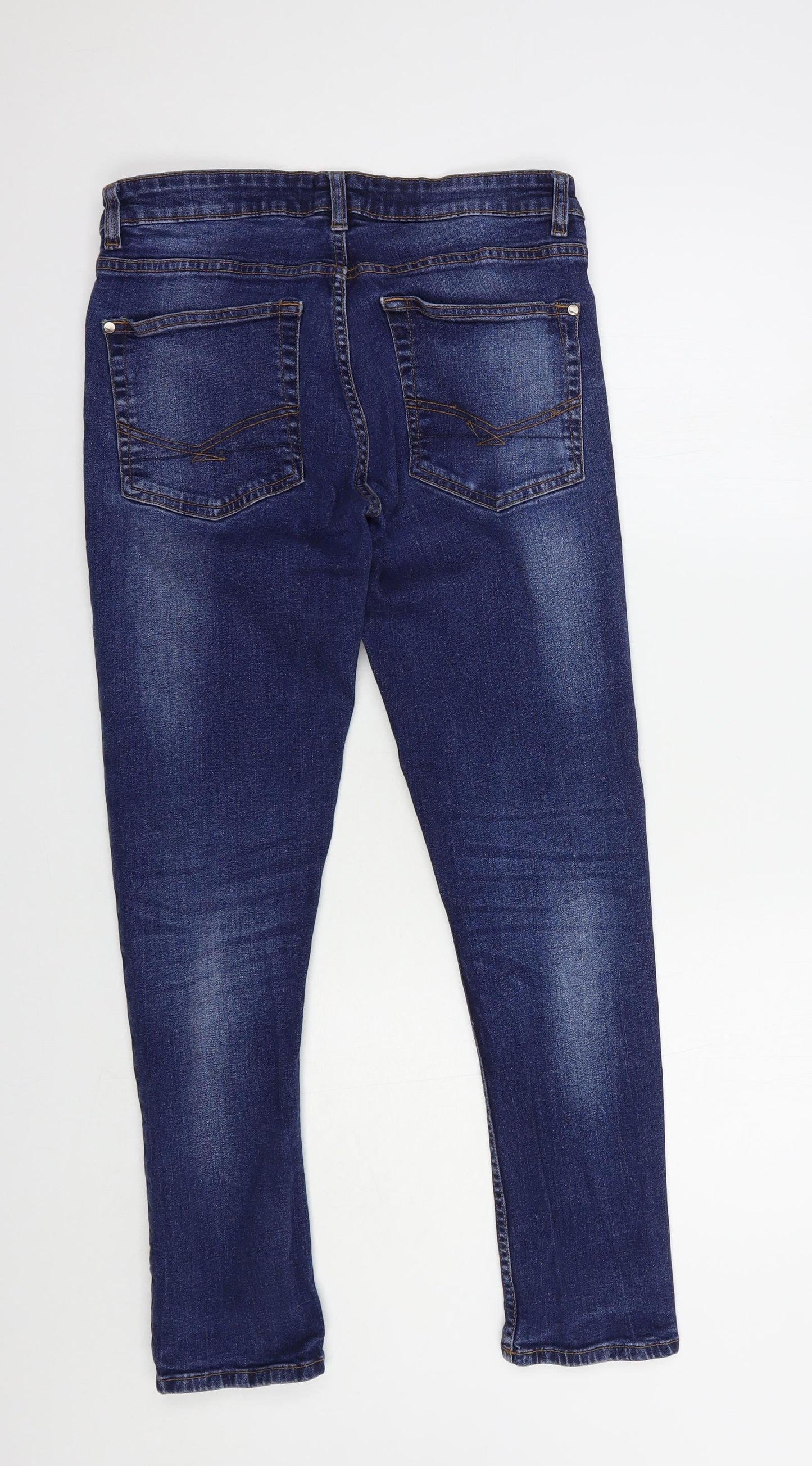Firetrap Womens Blue  Cotton Skinny Jeans Size 30 in L29 in Regular Button