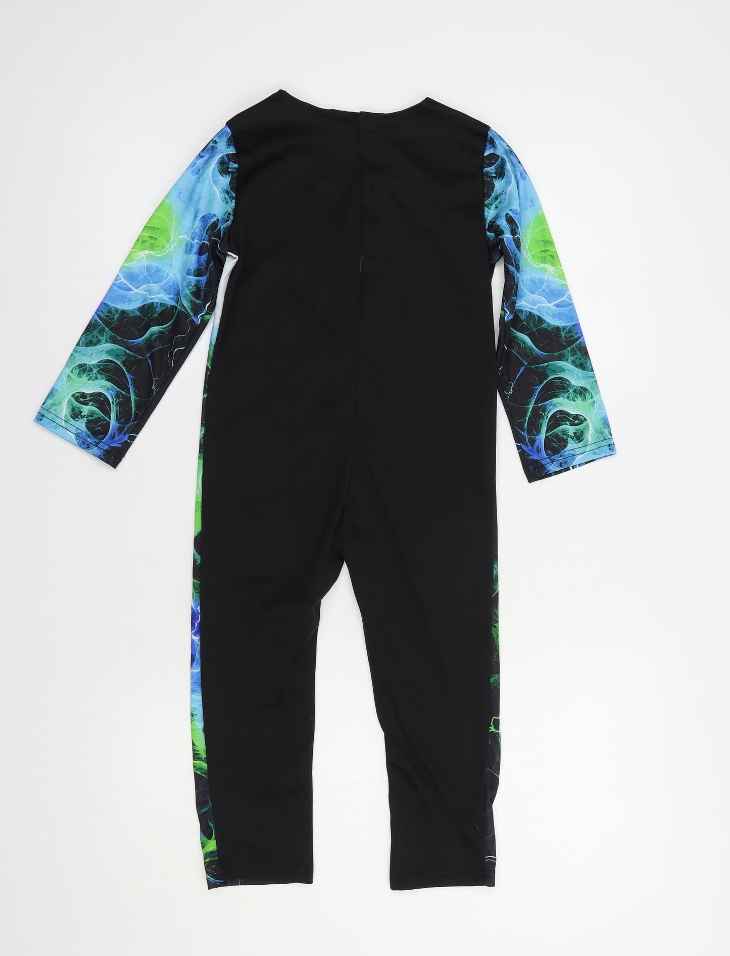 F&F Girls Black  Polyester Bodysuit One-Piece Size 3-4 Years   - Skeleton Fancy Dress