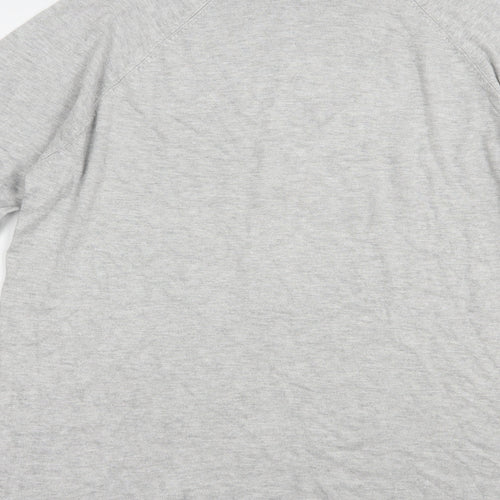 Bershka Womens Grey Roll Neck  Viscose Pullover Jumper Size L