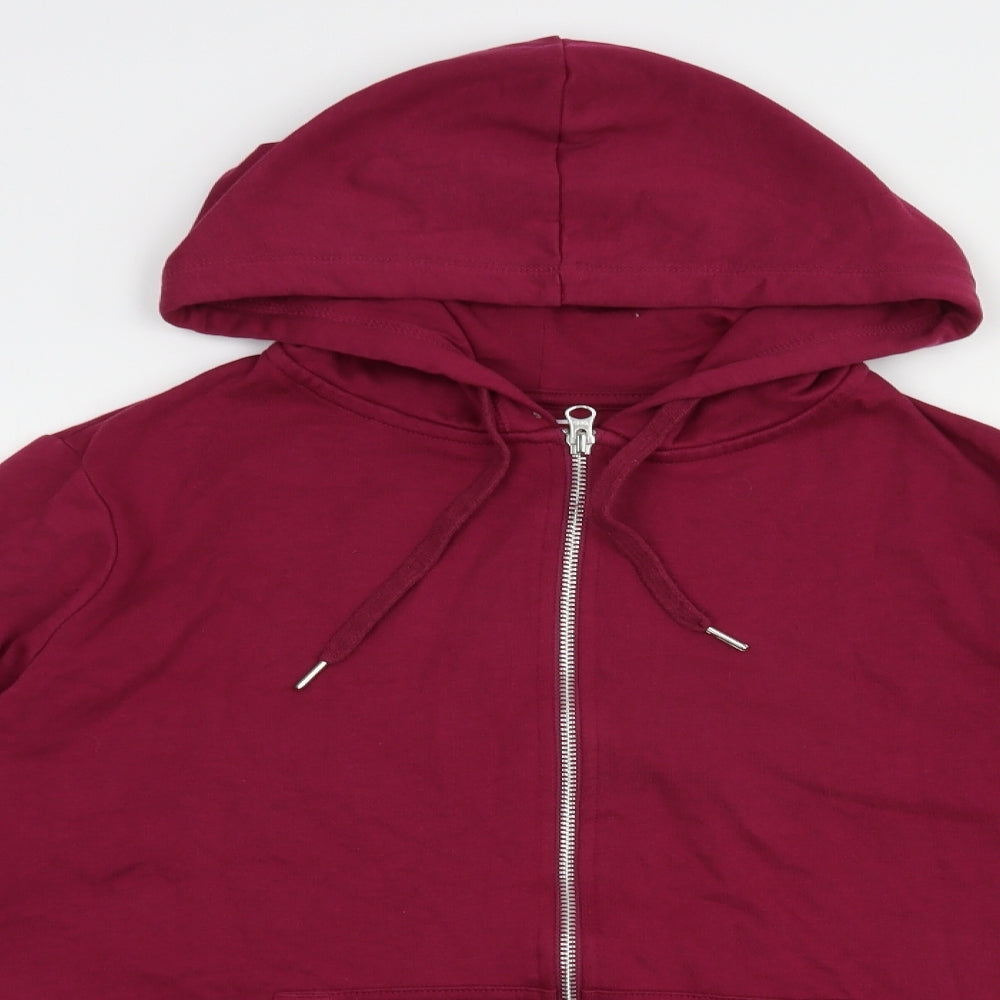 TU Womens Purple  Cotton Full Zip Hoodie Size 18  Zip