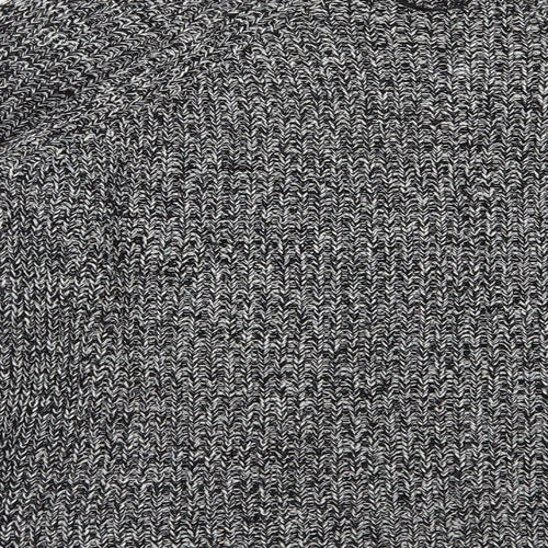 Atmosphere Womens Grey Boat Neck  Cotton Pullover Jumper Size 10   - Cold Shoulder