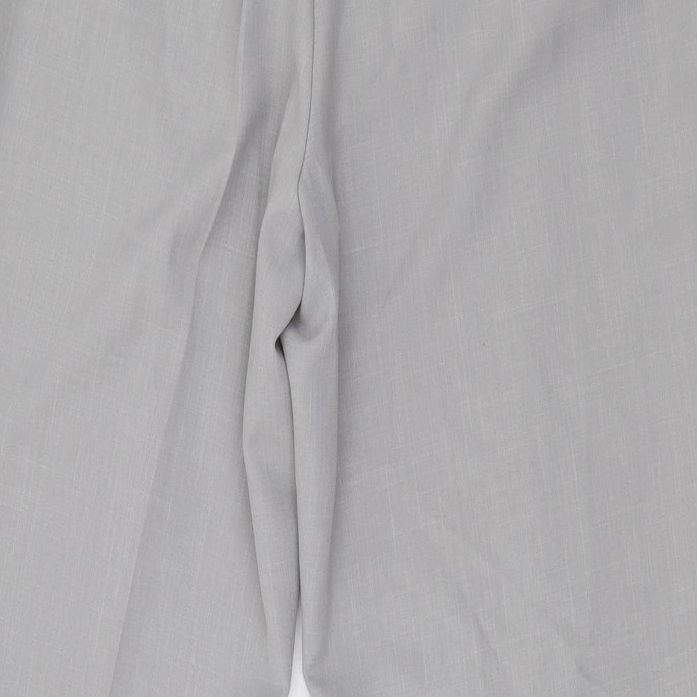 BHS Womens Grey  Polyester Dress Pants Trousers Size 14 L25 in Regular