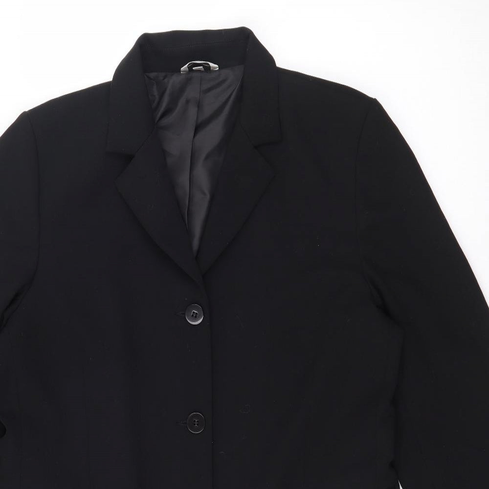 Klass Womens Black   Jacket  Size 16  Button