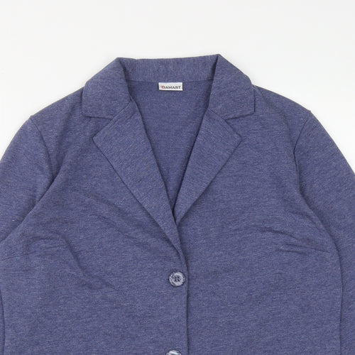 Damart Womens Blue   Jacket  Size S  Button