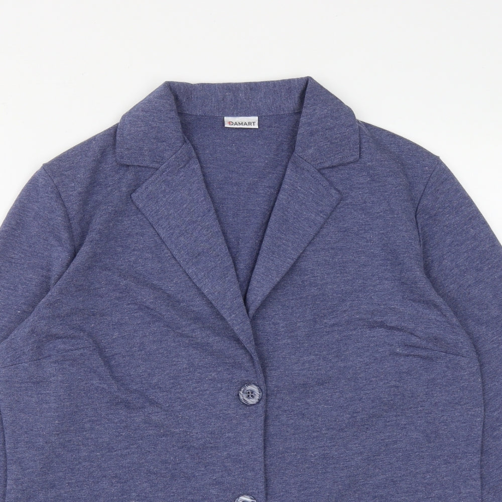 Damart Womens Blue   Jacket  Size S  Button