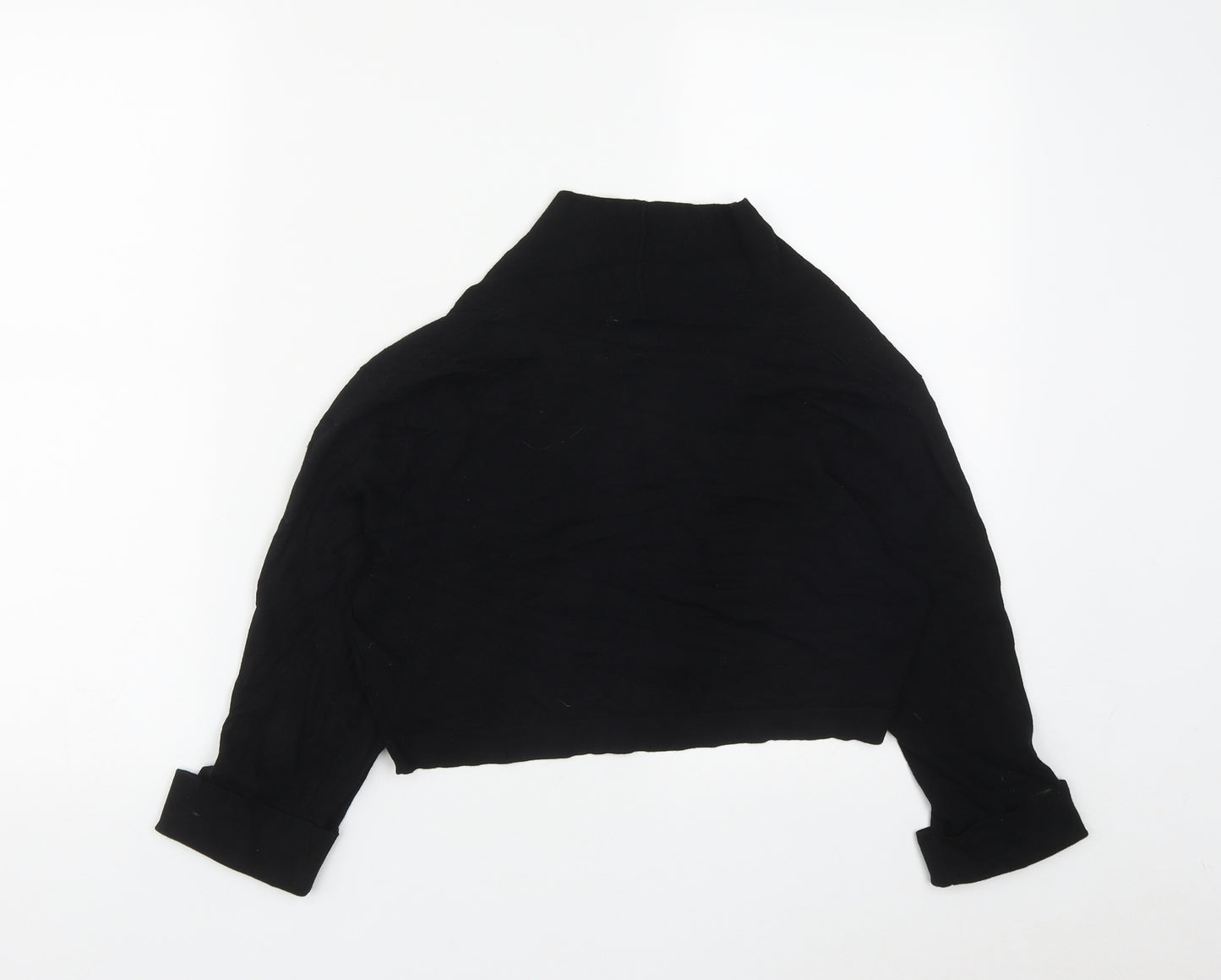 Phase Eight Womens Black V-Neck  Viscose Shrug Jumper Size 14