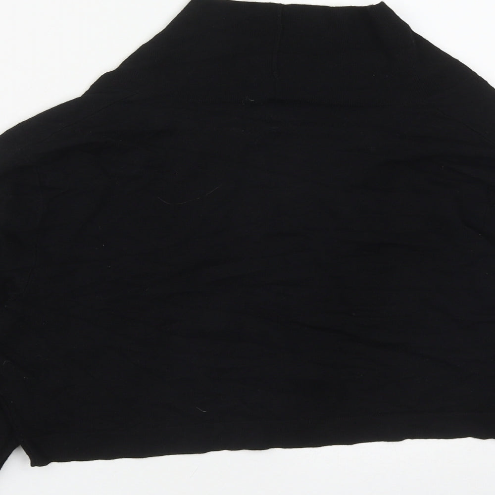 Phase Eight Womens Black V-Neck  Viscose Shrug Jumper Size 14