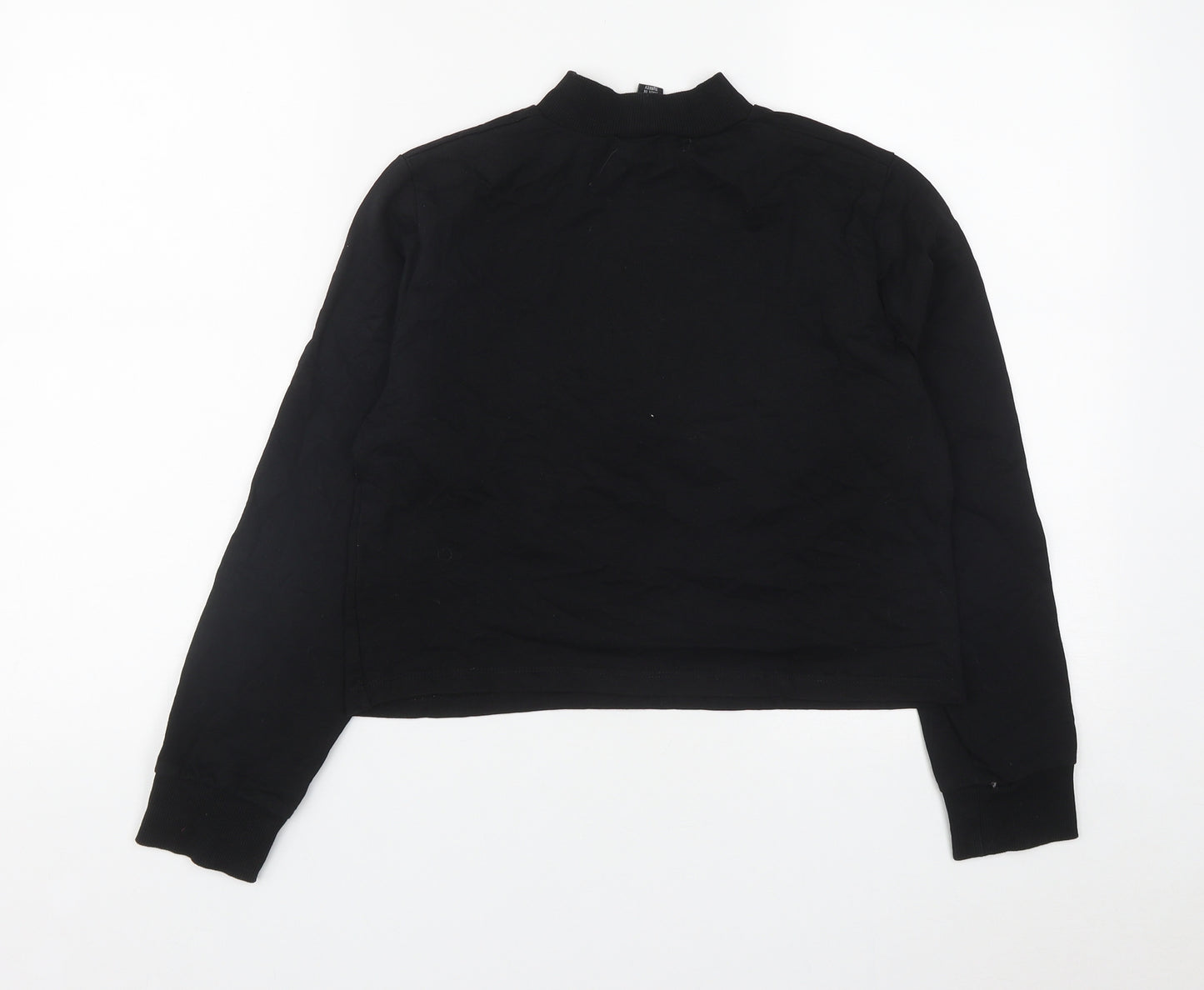 Atmosphere Womens Black  Cotton Pullover Sweatshirt Size 6   - London/Milan